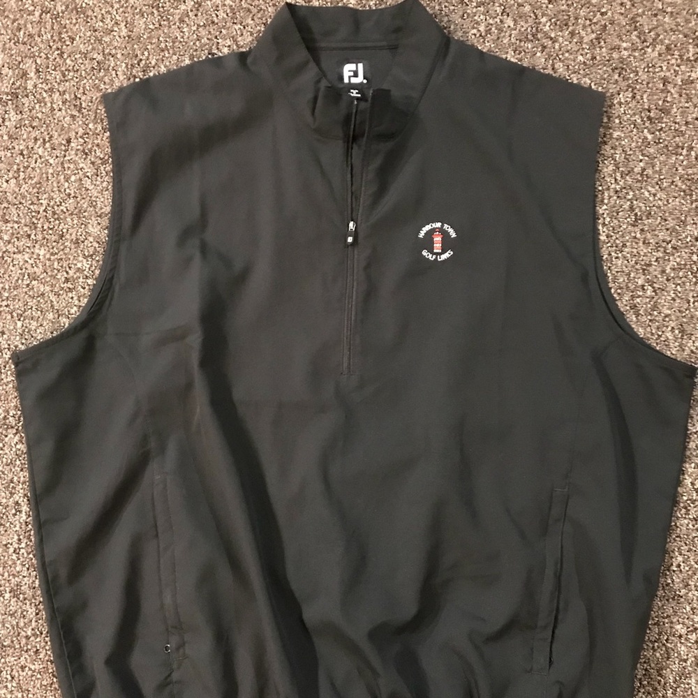 Harbour Town Men’s Windshirt Vest FootJoy XL Black